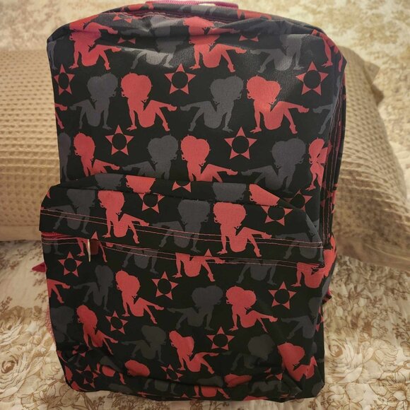 Betty Boop Silhouette Pink and Black Full Backpack - Picture 1 of 3